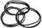 YUXIANLB Trash Can Rubber Bands Set, 3 Pcs Trash Can Bands Trash Rubber Band Fits 13 to 30 Gallon Garbage Cans, Durable and Elastic Band for Home Office School (Black)