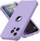 ORETECH Compatibile con Cover iPhone 14 Pro,Custodia iPhone 14 Pro con 2 in 1 Ultra Sottile Antiurto Hard PC Silicone Anti Graffio Cover per iphone 14 Pro - Lillà
