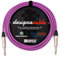 designacable.com 20m - Purple Unbalanced Straight Jack Guitar Lead - Handmade in the UK using Van Damme XKE instrument cable & Neutrik NP2X 1/4 Mono Jacks.