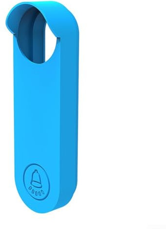 Doorbell Silicone Cover, 2Pcs Weatherproof Protective Silicone Doorbell Cover Case, Doorbell Silicone Cover for Doorbell (Blue)