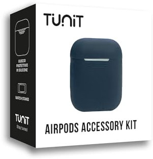 Cover AirPods Apple 1a e 2a Generazione in Silicone - Blue Navy