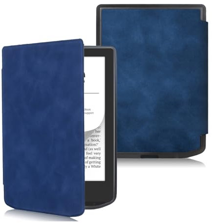 Étui pour Pocketbook Verse/Verse Pro/Verse Color/Vivlio Light/Light HD pour Pocketbook Smart Slim Light - Étui pour liseuse Pocketbook Vivlio Light avec fonction veille/réveil automatique (bleu)