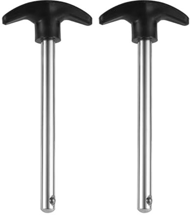 NQEUEPN 2pcs Weight Stack Pin, Pin Tensile 3/8 Inch Diameter 4.4 Inch Locking Space Weight Lifting Machine Pins Weight Stack Replacement Pin Universal Home Gym Exercise Machine Parts & Accessories