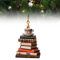 Bookworm Bookshelf Decoration - Christmas Tree Ornaments, Flat 2D Bookshelf Decor