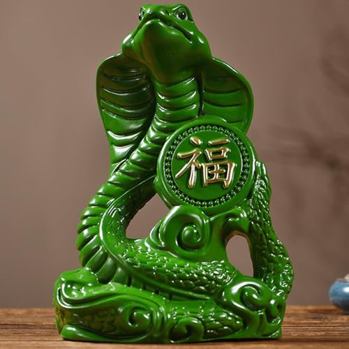 Schlange 2025 Chinesische Feng Shui Schlangenfiguren, Jahr Der Schlangen Figur Schlangen Ornamente, Chinesische Wooden Schlangen Statue,Chinesische Feng Shui Heimbüro, Desktop-Ornamente für Glück