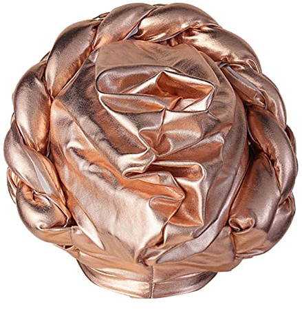 Vhersily Frauen Muslim Hijab Islamisch Saudi-Halstuch Arabisch Hijab Indisches Halstuch Mode Schal Elegant Gesicht Schleier, Roségold, One size
