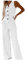 Tailleur Donna Cerimonia Completo Blazer, Gilet Senza Manica con Bottoni Tasche, Top, Pantaloni a Gamba Larga Estivo Ufficio e Lavoro Tuta Due Pezzi Set (White, S)