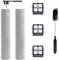 HIYOUNG 2 rouleaux de brosse, 1 poignée pour rouleau de brosse, 3 filtres, 1 outil de nettoyage pour Tineco Floor One Stretch S6/Switch S6/S6 stretch lite/S7 Stretch Ultra/FLOOR ONE S9 Artist