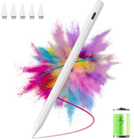 NEWCOO Stylus Pen Apple Pencil for iPad 2018-2025, Faster Charging Magnetic Pen with Tilt Sensitivity & Palm Rejection, Pencil for iPad A16/6/7/8/9/10/11, iPad Pro 11/12.9/M4, IPad Air 3/4/5/M2/M3