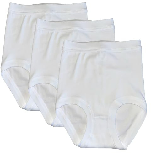 HERMKO 114537103 3er Pack Damen Taillenslip mit Weichbund in extra Hoch
