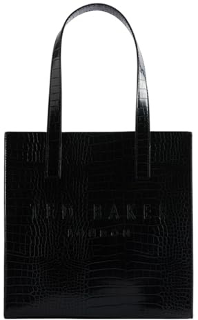 Ted Baker Handtasche Reptcon Croc Effect Icon Bag Jet - Black schwarz