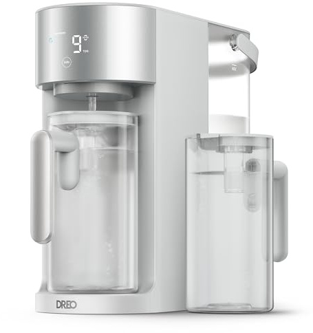 DREO Reverse Osmosis Water Filter Countertop, RO Filtration System, 3:1 Pure to Drain, TDS & Filter Life & 2 Autofill Pitchers, Install-Free, Self-Cleaning Water Purifier, RO Water Filter