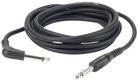 DAP Audio 6,3mm Mono-Klinke auf Mono-Klinke 90 ° 3 m schwarz, geschirmt