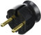 Legrand, 050184 Bases y clavijas - Enchufe extraplano, potencia máxima de trabajo de 3680W y 16A a 230V, color negro
