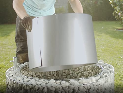 bellissa Stahlblechzuschnitt Hitzeschutzblech DIY Silber 118 x 39 x 0,06 cm