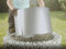 bellissa Stahlblechzuschnitt Silber Hitzeschutzblech. H.118 x B.39 x T.0,06 cm - Hochwertige DIY Gabionen-Feuerstelle - Outdoor & Garten -