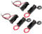 sourcing map 5Pcs 12V 23A Fils Noir Plastique Ressort Clip Batterie Support