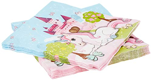 Procos 85673 - Vajilla de fiesta con diseño de unicornio, servilletas, talla única