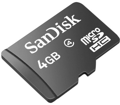 SanDisk Micro SDHC 4GB Class 4 Speicherkarte