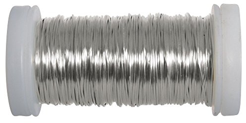 Rayher Hobby 24078000 Silberdraht, Spule, 50 m, 0,5 mm ø, Silber