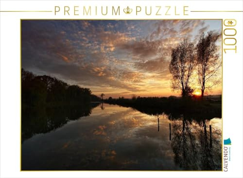 CALVENDO Puzzle Sonnenuntergang bei Thierhaupten, Bayern | 1000 Teile Lege-Größe 64 x 48 cm Foto-Puzzle für glückliche Stunden