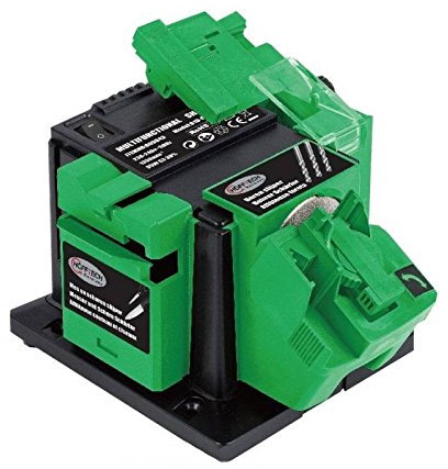 Höfftech Multifunktionelle Schleifmaschine für messer / Schere / Meißel 6-51mm / Ø4-13mm Bohren - Multischleifer Multifunktion 1350RPM / 96W