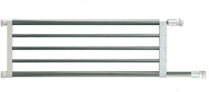 BAOYOUNI Teleskopregal Regaltrenner Schrank Lagerregal Edelstahl Stangen Regalteiler für Badezimmer Küchenschrank Kühlschrank Kleiderschrank Organizer Verstellbarer 117-188cm