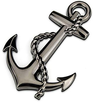 1 Stücke 3D Metall Anker Auto Seite Kotflügel Hinten Trunk Emblem Abzeichen Aufkleber Aufkleber für JEEP Dodge Mercedes BMW Mustang Volvo Chevrolet Nissan Audi VW Ford Honda Toyota Jaguar