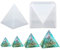 Chougui Große Pyramidenform, 15 cm, Silikon-Harz-Gießform, transparente Epoxidharz-Formen zum Basteln von Orgonit-Pyramiden, für Schmuckherstellung, Basteln, Heimdekoration oder als Geschenk