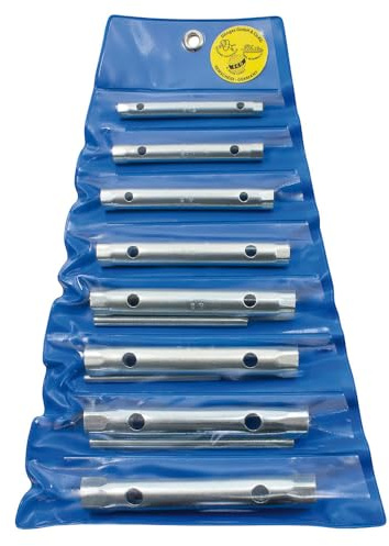 Dönges Rohrsteckschlüsselsatz, SW 6-22 mm, 8 tlg., Drehstangen 4 St. (Rohrsteckschlüssel Doppelsteckschlüssel)