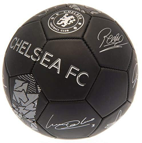 Club Licensed Chelsea Signature Ball - Black/Silver (Size 5)