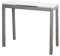 MOMMAHOME® Mesa Cocina Cristal Extensible - Mesa Comedor, Mesa Plegable, Color Blanco/Plata, Novi, Vidrio Templado/Metal, Medidas 85/130x40x76 cm