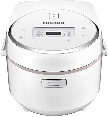 Cuckoo CR-0810F 8 Cup Micom Rice Cooker and Warmer, 9 Menu Options, Nonstick Inner Pot, White