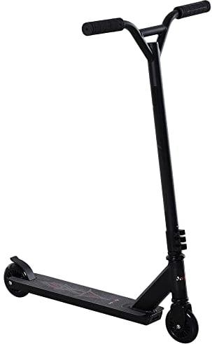 HOMCOM Stunt Scooter mit 360° Lenkung, ABEC 9 Kugellager, 100mm Kunstleder Räder, Tretroller aus Aluminium Stuntscooter bis 100kg belastbar, Kickscooter Trick Roller Funscooter für Kinder ab 14 Jahre
