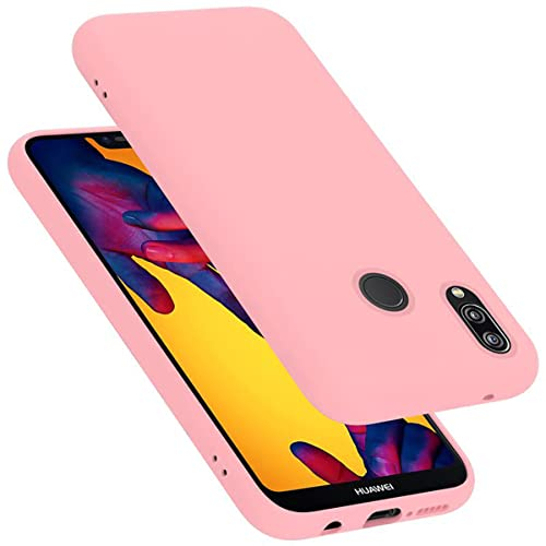 Cadorabo Custodia per Huawei P20 LITE/NOVA 3E in LIQUID ROSA - Morbida Cover Protettiva Sottile di Silicone TPU con Bordo Protezione - Ultra Slim Case Antiurto Gel Back Bumper Guscio