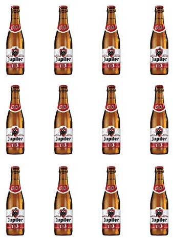 Jupiler Alcohol Free 0.0% Beer 250ml x 12 Bottles