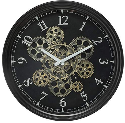 Atmosphera Mechanische Uhr, Metall, Durchmesser 37 cm, Schwarz