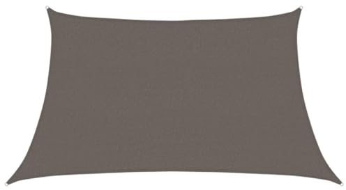 vidaXL Sonnensegel Sonnenschutz Windschutz Sonnendach UV Schutz Sonnenschutzsegel Schattenspender Garten Terrasse Balkon 160g/m² Anthrazit 3/4x2m HDPE