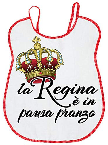 PASSAPAROLA Lätzchen für Erwachsene, Senioren, witzig, lustig, humorvoll, 100% Baumwolle, hergestellt in Italien, doppellagiger Jersey plus Frottee, Maße: 53 x 49 cm., BVA03 Lätzchen