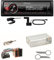 Pioneer MVH-330DAB Bluetooth Digitalradio USB AUX DAB+ Autoradio Einbauset kompatibel mit Mercedes SLK R170 W208 W210