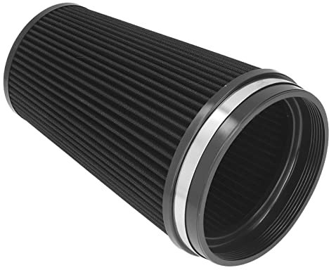 Filtro Dell'aria Conico Rotondo, Filtro Universale a Morsetto Sul Filtro Dell'aria Filtro a Cono di Aspirazione Dell'aria Ad Alto Flusso 150 Mm / 6 Pollici Detergente per Filtro Dell'aria in Ingresso