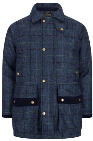 WALKER AND HAWKES - Ryton - Herren Country-Jacke aus Abraham Moon Tweed - für die Jagd geeignet - Königliche Marine - M