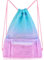 Nidoul Mesh Kordelzug Tasche mit Reißverschlusstasche, Strand Tasche für Schwimmen Gear Rucksack Gym Aufbewahrungsbeutel für Erwachsene Kinder
