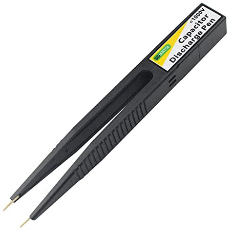 Geevorks Kondensator Entladungsstift Schnelle Entladung Hochspannung 1000V Reparaturwerkzeug Entlader mit LED Kontrollleuchte Kondensator Entladewerkzeug