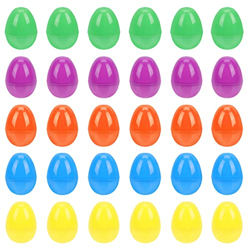 Gogogmee 40st Ostereier Weißes Plastikei Gefälschte Eier Aus Plastik Ostern Leere Eier Osterei-spielzeug Essen Spielset Gehirn Spielzeug Gefälschtes Plastikei Eierschale Kind Schmücken