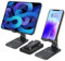 PORTENTUM Support pour téléphone Portable, Support de Tablette réglable - Pliable Support de Bureau Super Stable Compatible avec iPad, iPhone, Samsung, Multi-appareils jusqu'à 12,9