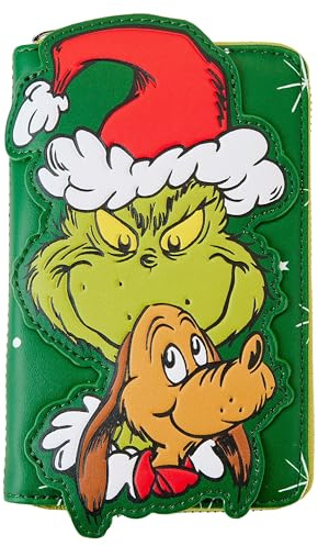 Loungefly Dr. Seuss Santa Grinch & Max Wallet Grinch
