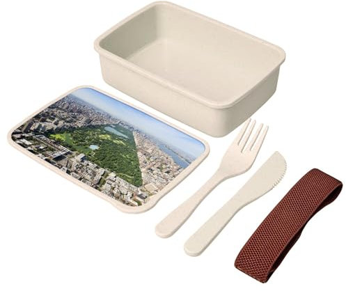 Fabulous Lunch Box - Boite à Repas avec couverts New York Manhattan Central Park Ville USA - 700 ml