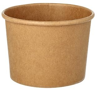 Starpak 500 Suppenbecher, Pappe rund 350 ml Ø 9,8 cm · 7 cm braun