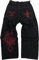 Skull en Vrac Y2k pour Hommes brodé Jean lavé Hip Hop Pantalons décontractés Streetwear Harajuku Denim Pantalon Loose Wide Jogger Jogger Bottoms (Couleur 3,S)